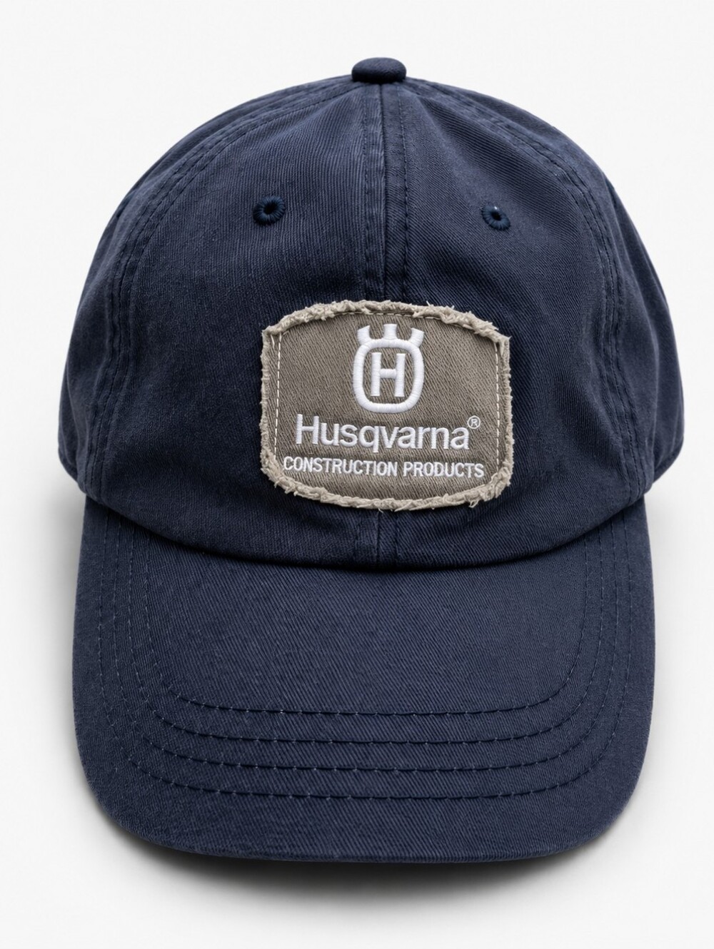 Husqvarna Construction Products Navy Blue Adjustable Baseball Cap Hat Logo Dad H